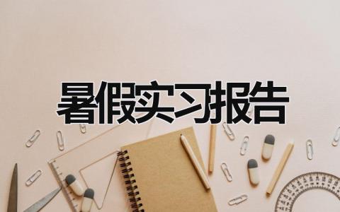 暑假实习报告范文模板大全（集锦15篇）