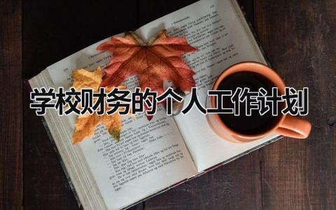 学校财务的个人工作计划范文模板大全（精品9篇）
