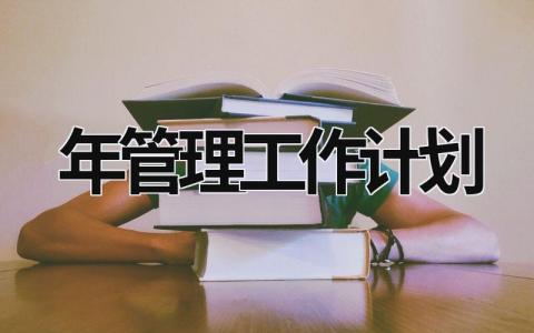 2024年管理工作计划范文模板大全（精品10篇）