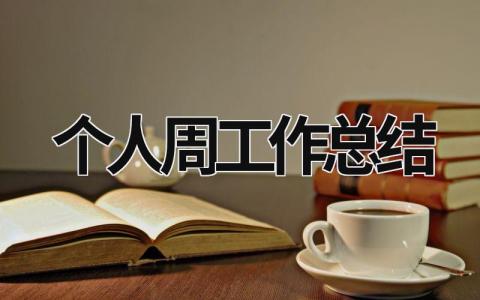 个人周工作总结 个人周工作总结报告写什么 范文模板大全（汇编14篇）