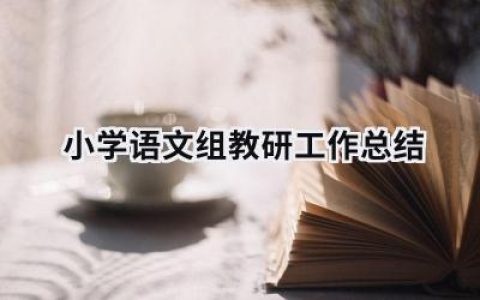 小学语文组教研工作总结  范文模板大全（精选13篇）